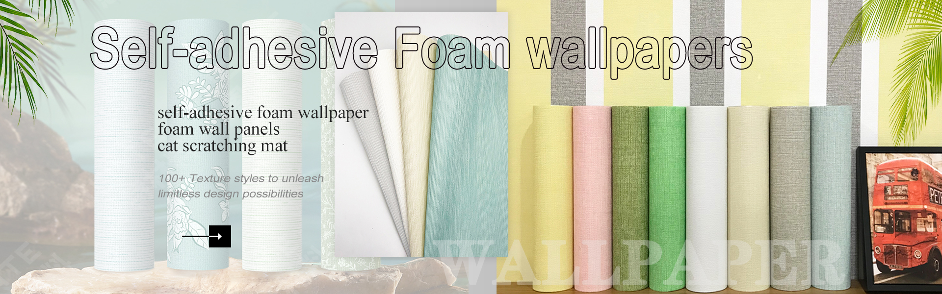 Self Adhesive Foam Wallpaper