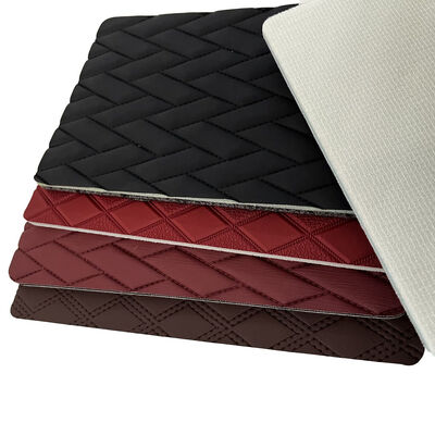 Dustproof Non Slip Embroidery PVC Leather For Upholstery / Sofa Making