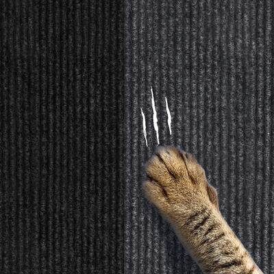 Milk White Trimmable Self Adhesive Cat Scratching Mat Non Slip For Step Protection