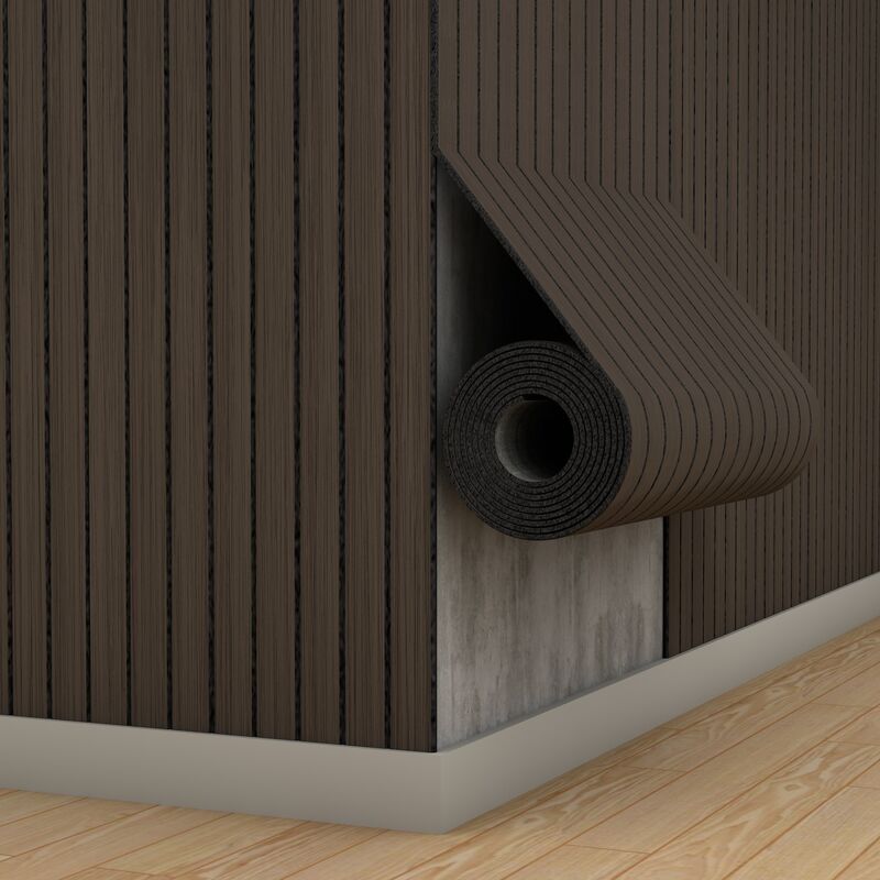 Stain Resistant Self Adhesive Wall Panels IXPE Slat Wall Wallpaper For Office Building Decor