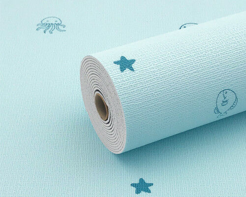 Children Series Antibacterial Elastic 3D Foam Wallpaper Waterproof Multiple Colors For Hospital